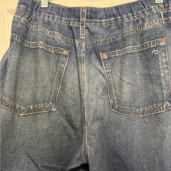 rag & bone Denim Blue Wide Leg Sweat Jeans - Picture 5 of 5